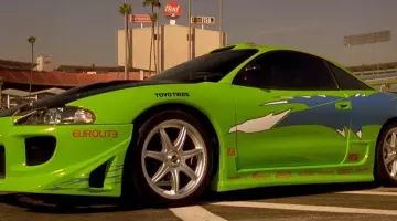 The Mitsubishi Eclipse of Brian O'conner (Paul Walker) in The Fast and The Furious