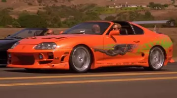 The Toyota Supra of Brian O'conner (Paul Walker) in The Fast and The Furious