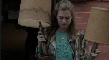 Levi's green sweatshirt worn by Marnie Michaels (Allison Williams) as seen in Girls S04E01