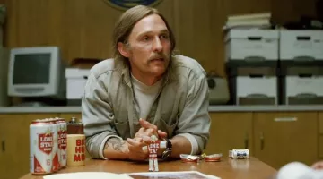 "Big Hug Mug" used by Rust Cohle (Matthew McConaughey) in True Detective Season 1