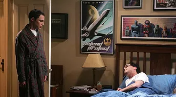 L'affiche Mike Kungl Defend and Protect chez Leonard Hofstadter dans The Big Bang Theory