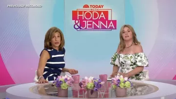 Tanya Taylor Cody Striped Sleeveless Dress worn by Hoda Kotb as seen in Today with Hoda & Jenna on August 22, 2024