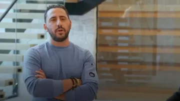 C.P. Company Fast-Dyed Jumper worn by Josh Altman as seen in Million Dollar Listing Los Angeles (S15E07)