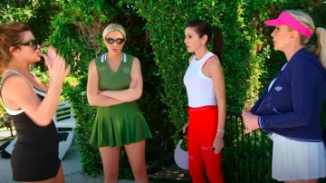 Ba & Sh Fine-Ribbed Cotton Tank Top worn by Heather Dubrow as seen in The Real Housewives of Orange County (S18E07)