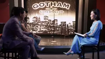 Sandro Saje Embellished Sleeve Dress worn by Vicky Nguyen as seen in Today on August 26, 2024