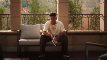 Nike Air Max 1 Travis Scott Cactus Jack Baroque Brown worn by Will Smith (Jabari Banks) as seen in Bel-Air (S03E04)