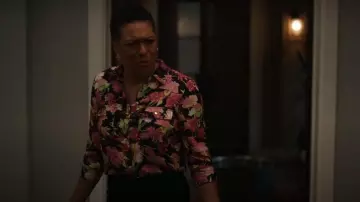 INC International Concepts Flap Pocket Blouse worn by Viola 'Vy' Smith (April Parker Jones) as seen in Bel-Air (S03E06)