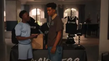 Rhude Striped Twill Shirt worn by Will Smith (Jabari Banks) as seen in Bel-Air (S03E06)