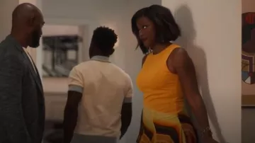 Louisa Ballou Day Pleated Cotton-Silk Midi Dress worn by Vivian Banks (Cassandra Freeman) as seen in Bel-Air (S03E05)