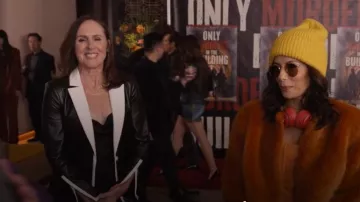 Alice + Olivia Breann Blazer worn by Bev Melon (Molly Shannon) as seen in Only Murders in the Building (S04E01)