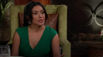 Roberto Cavalli Vestido ajustado de tulipán fruncido usado por Audra Charles (Zuleyka Silver) como se vio en The Young and the Restless el 16 de agosto de 2024