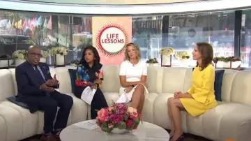 Alice + Olivia Willa Shirt in Le Parisien Black worn by Sheinelle Jones as seen in Today on August 27, 2024