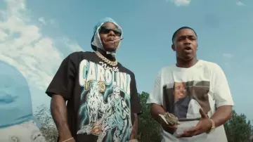 Prada Black Symbole Sunglasses worn by DaBaby in Trap Dickey - Blue Devils (Official Video)