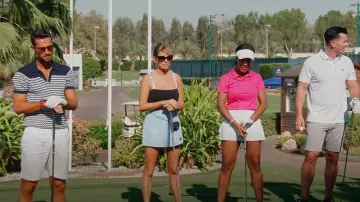 Dior Black Stretch Viscose Bralette worn by Caroline Stanbury as seen in The Real Housewives of Dubai (S02E12)