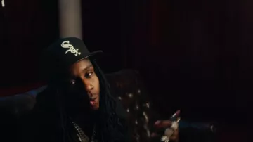 New Era Chicago White Sox Black 59FIFTY worn by Polo G in Lil Zay Osama - How I Grew Up (ft. Polo G) [Official Music Video]