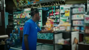 Amiri Royal Blue Stacked Bones T Shirt worn by Quando Rondo in Quando Rondo - Could've Been Me (Official Music Video)