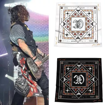Pañuelo "JD3" de Jack&Rose usado por Johnny Depp en la cuenta de Instagram de @jack_and_rose_collection