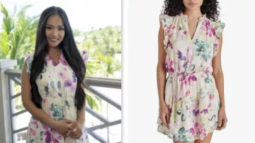 The Bachelorette Outfits: Jenn Tran worn floral mini dress in season 21, episode 8