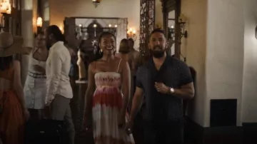 Sandro Fence Camisa usada por Shareef (Joshua Adeyeye) como se ve en Bel-Air (S03E07)