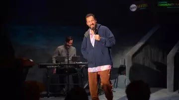 Blue Hoodie of (Adam Sandler) in Adam Sandler: Love You