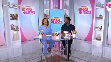 Prada Monolith Brushed Leather Loafers worn by Justin Sylvester as seen in Today with Hoda & Jenna on August 30, 2024