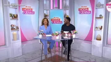 Prada Monolith Brushed Leather Loafers worn by Justin Sylvester as seen in Today with Hoda & Jenna on August 30, 2024