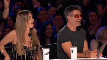 AGT Season 19 Outfits: Black Cut Out Corset Top by Laura Basci worn by Sofía Vergara