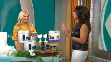 Robe en dentelle à manches Aqua Bell portée par Ashley Bellman telle qu’elle est vue dans CBS Mornings le 1er septembre 2024