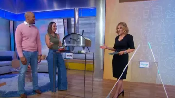 Levi's Baggy High Waist Wide Leg Dad Jeans worn by Eva Pilgrim as seen in Good Morning America on  September 2, 2024