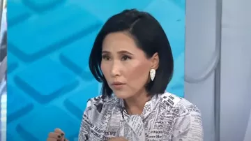 Gravitas New York Marvel Bow Blouse worn by Vicky Nguyen as seen in Today on  September 3, 2024