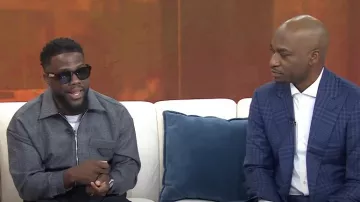 Prada Wool Zipper Shirt worn by Kevin Hart as seen in Today on  September 4, 2024