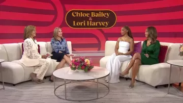 Monot Pleated Pants worn by Chloe Bailey as seen in Today with Hoda & Jenna on  September 4, 2024