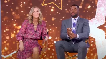 Robe A.L.C. Silvie portée par Lara Spencer vue dans Good Morning America le 4 septembre 2024