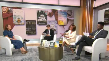 Robe Cherelle New York & Company portée par Gayle King telle que vue dans CBS Mornings le 5 septembre 2024