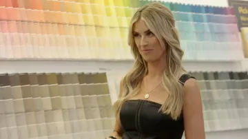 Reformation Tagliatelle Silk Top worn by Chrsitina Hall as seen in Christina on the Coast (S06E08)