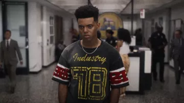 T-shirt Diesel Bost porté par Will Smith (Jabari Banks) vu dans Bel-Air (S03E09)