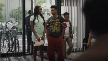 Balmain Pointelle Skirt worn by Hilary Banks (Coco Jones) as seen in Bel-Air (S03E09)