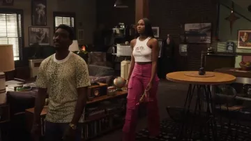 SelmaCilek Wide Leg Cargo Pant worn by Hilary Banks (Coco Jones) as seen in Bel-Air (S03E09)