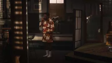 Short Malbon Golf Stampede porté par Jazz (Jordan L. Jones) comme on le voit dans Bel-Air (S03E10)