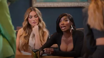 Vestido de manga larga Alaïa en Noir usado por Chelsea Lazkani como se ve en Selling Sunset (S08E04)