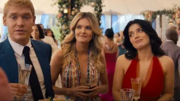 Missoni Tubular Fringe Cover-Up worn by Merritt Monaco (Meghann Fahy) as seen in The Perfect Couple (S01E01)