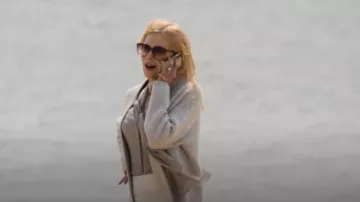 N.Peal Textured-Knit Open-Front Cardigan worn by Greer Garrison Winbury (Nicole Kidman) as seen in The Perfect Couple (S01E01)