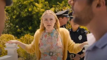 Jacquemus Lazo Knitted Cardigan worn by Abby Winbury (Dakota Fanning) as seen in The Perfect Couple (S01E02)