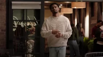 Market Kx Labs Skeleton Sweater worn by Jessie 'JR' Raymond (Sylvester Powell) as seen in All American: Homecoming (S03E10)