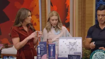 Prada Floral Print Pencil Dress worn by Kelly Ripa as seen in LIVE with Kelly and Mark on September 8, 2024