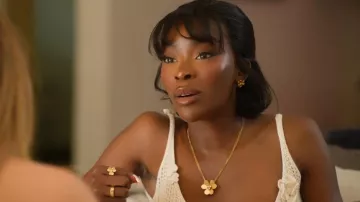 Van Cleef & Arpels Frivole Ring worn by Chelsea Lazkani as seen in Selling Sunset (S08E05)