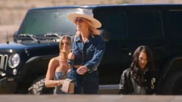 Prada Pattina Glace Bag worn by Mary Fitzgerald as seen in Selling Sunset (S08E05)