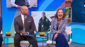 Maje Veedom Blazer worn by Eva Pilgrim as seen in Good Morning America on September 9, 2024