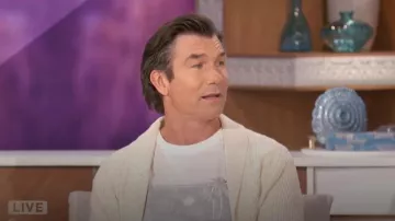 Camiseta Sol Angeles Azul Sea Poe usada por Jerry O'Connell como se vio en The Talk el 10 de septiembre de 2024