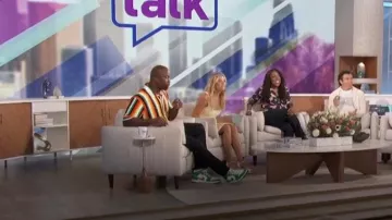 Nike Air Jordan 1 Mid in Lucky Green worn by Akbar Gbaja-Biamila as seen in The Talk on September 10, 2024